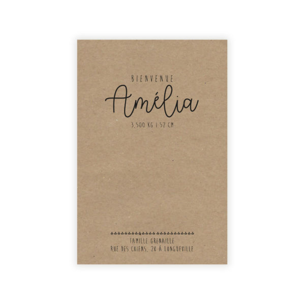 Faire-part 10*15 "Pin'it n°2"