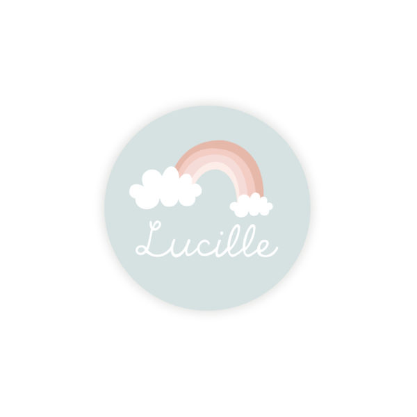 Sticker rond Naissance Chien
