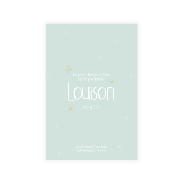 Faire-part 10*15 "Floral"