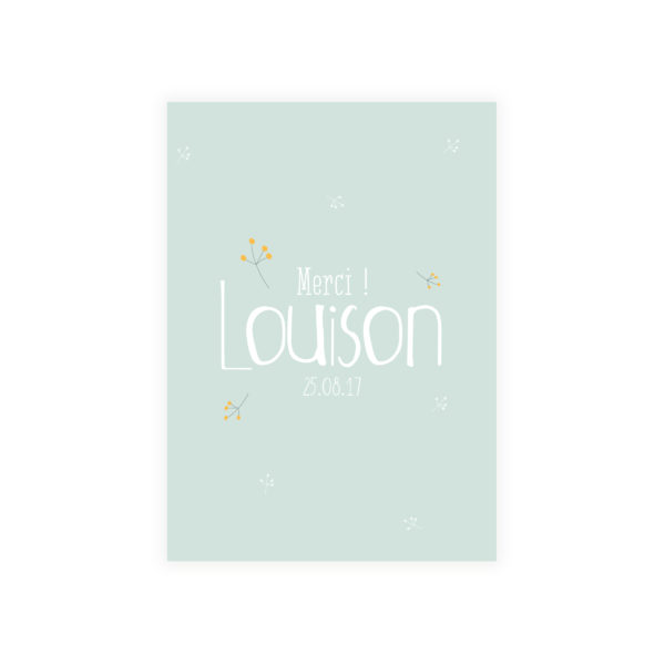 Remerciement "Floral"