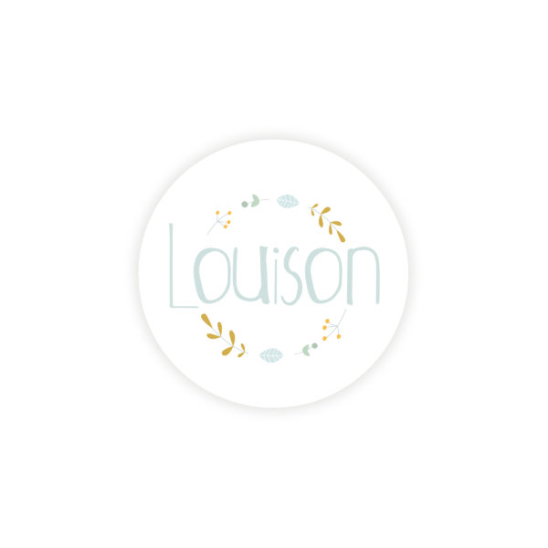 Sticker rond "Floral"