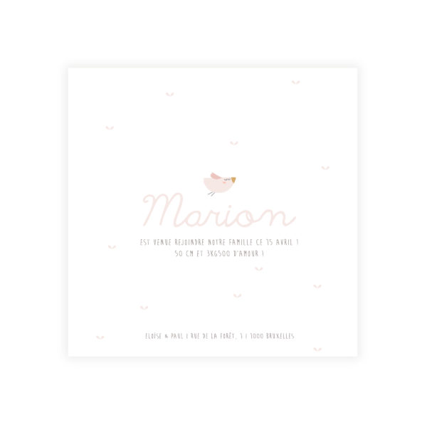 Faire-part 12*12 "Lovely"