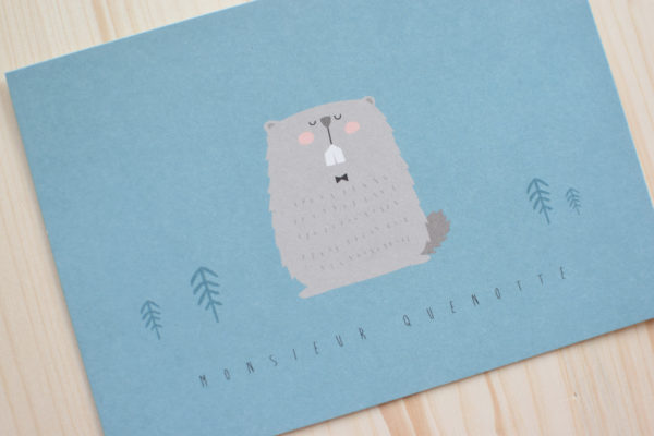 Carte postale marmotte