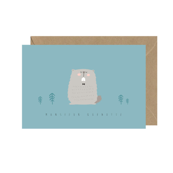 Carte postale marmotte