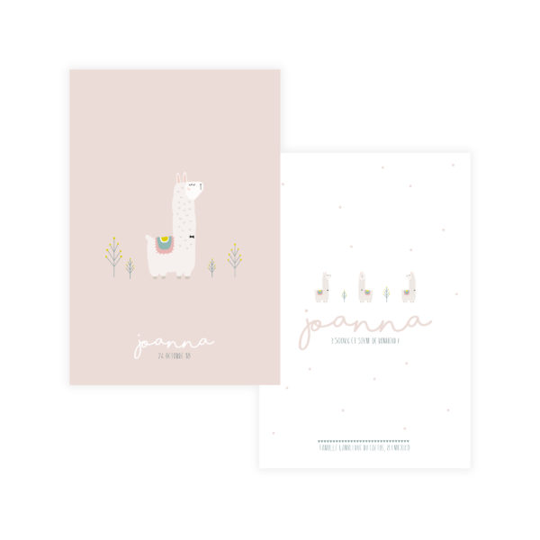 Faire-part 10*15 "Lama"
