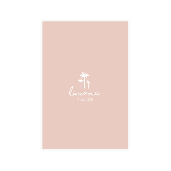 faire-part de naissance palmier
