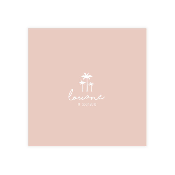 faire-part de naissance palmier