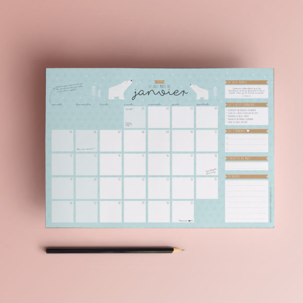 Calendrier 2019 - La vie en plus joli