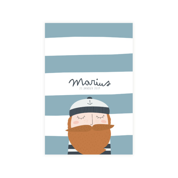 Faire-part 10*15 "Marin"