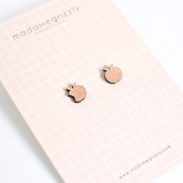 Boucles d'oreilles "Pomme"