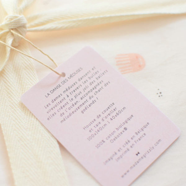 housse de couette bébé bio méduse