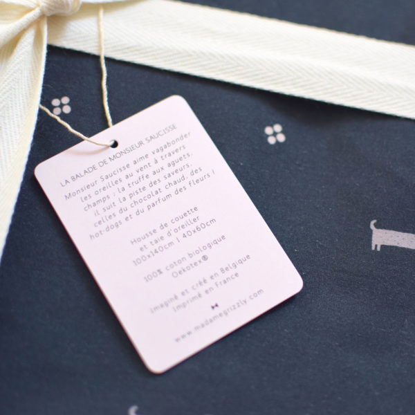 Housse de couette "La balade de Monsieur Saucisse"