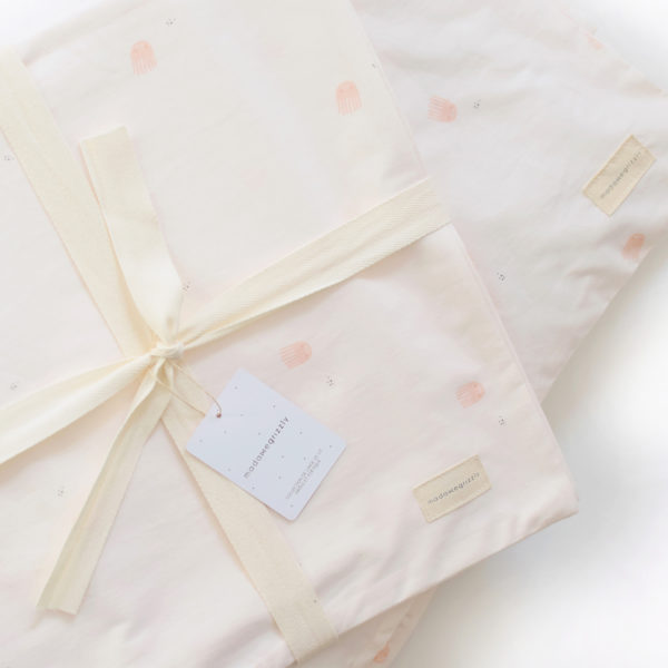 housse de couette bébé bio méduse