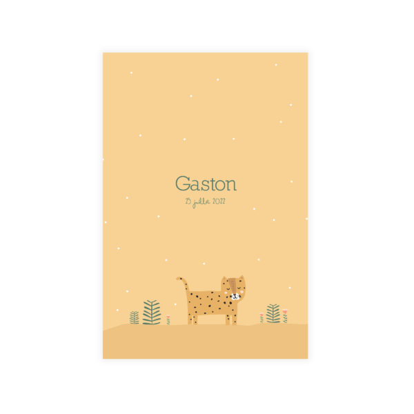 faire-part de naissance jaguar