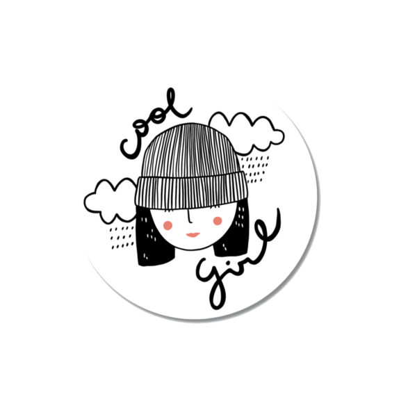 stickers-skate-surf-autocollant Sticker/Autocollant Cool Girl