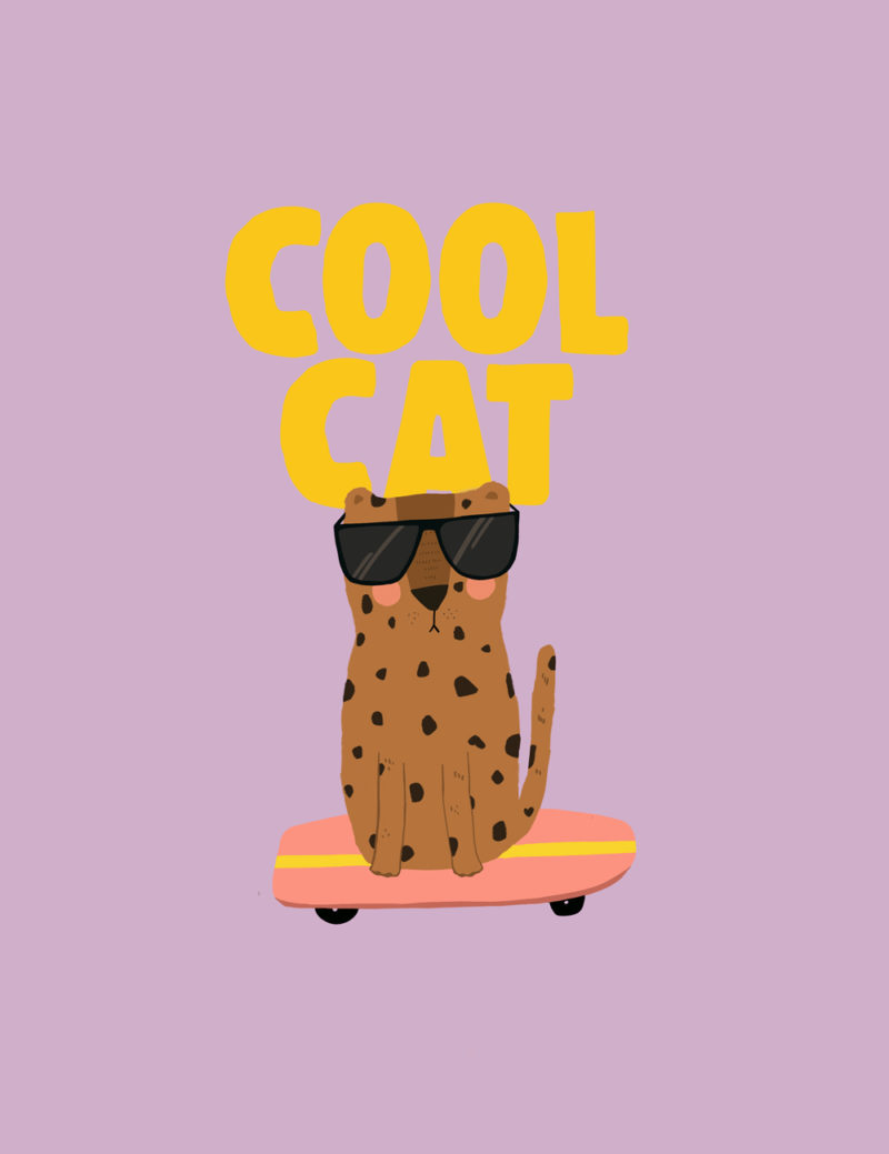 Illustration Cool Cat