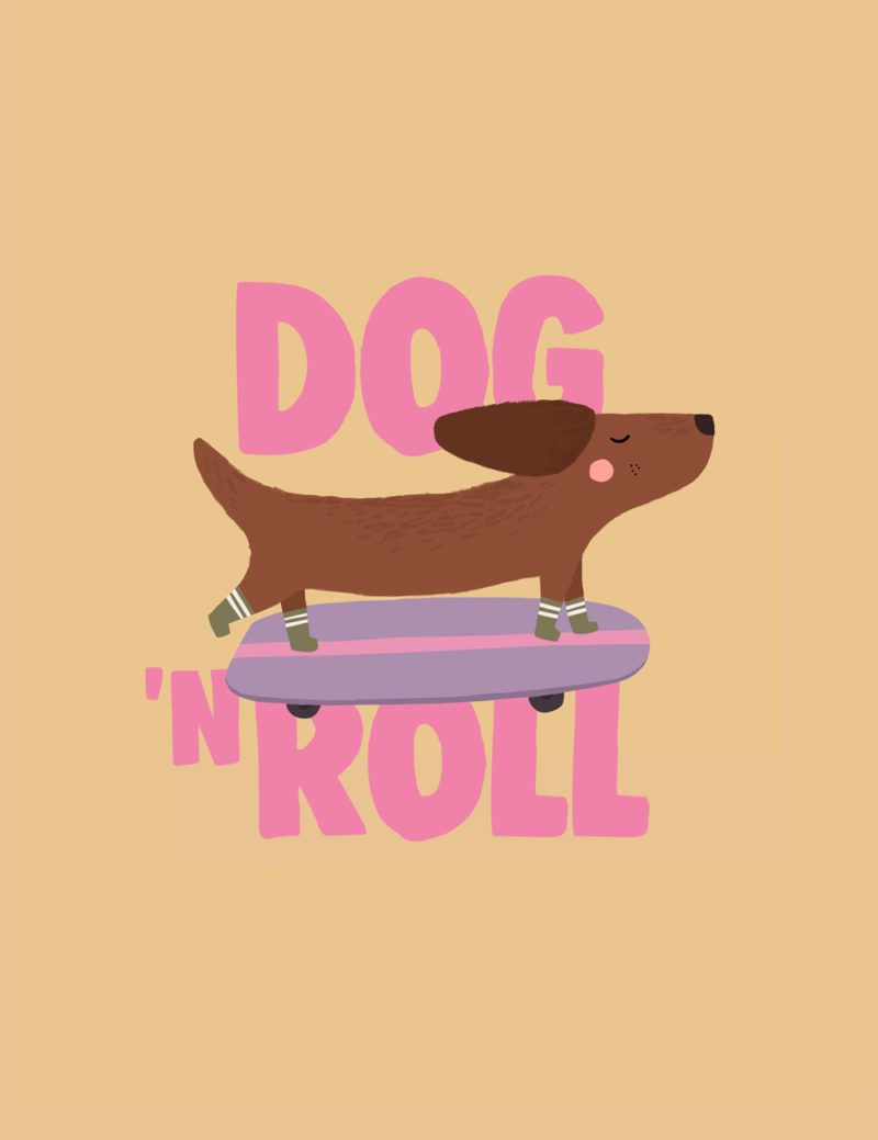 Illustration Dog 'n roll