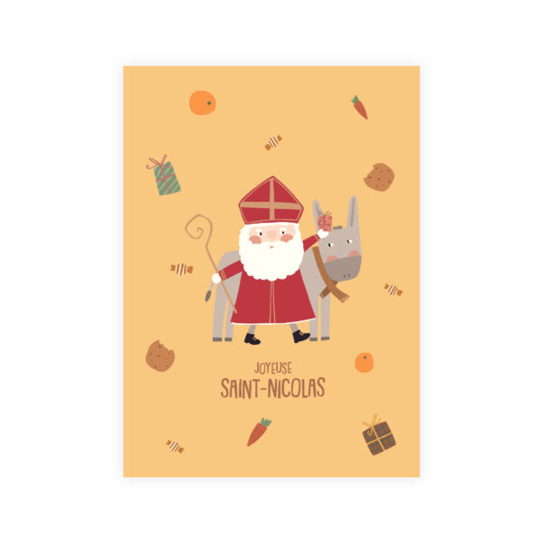 Carte postale Joyeuse Saint-Nicolas